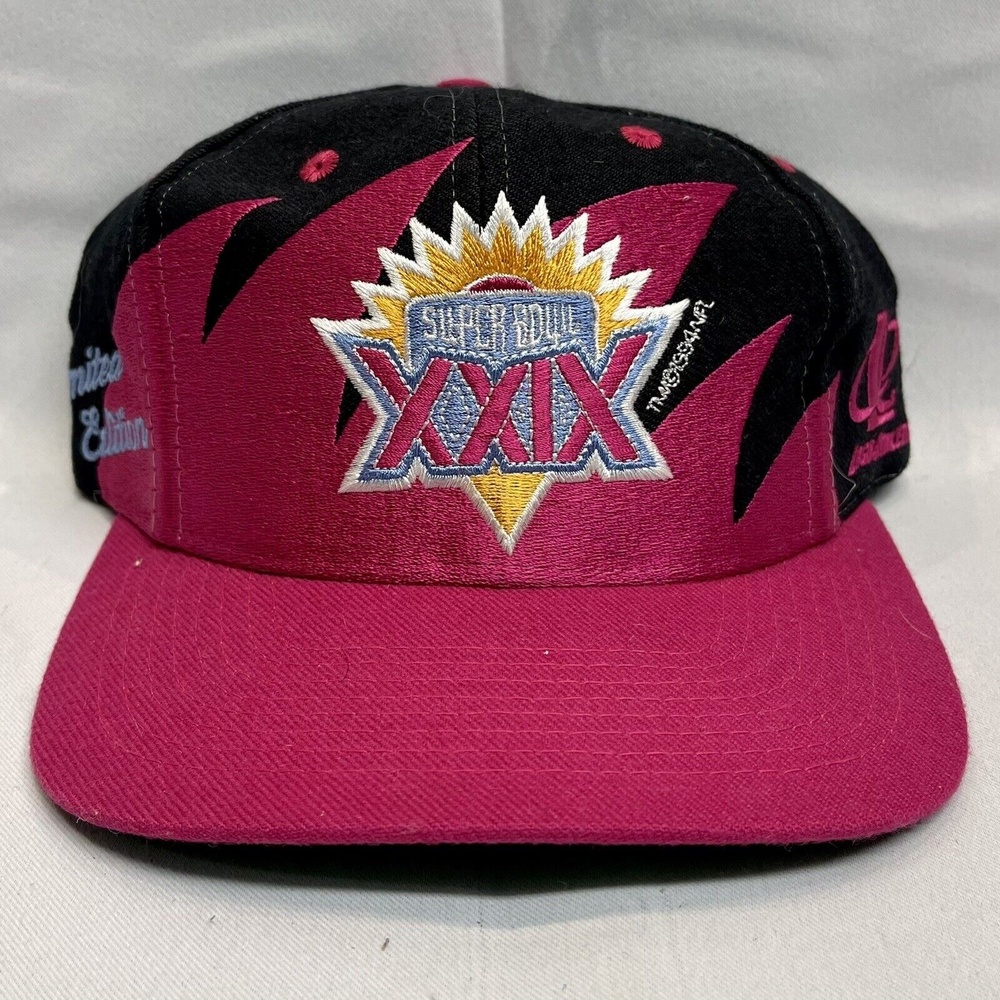 Vintage Logo Athletic Team NFL 1994 Super Bowl XXIX 29 Sharktooth Snapback Hat